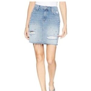 Mavi Blue Small Pencil Mini Skirt for Casual Wear